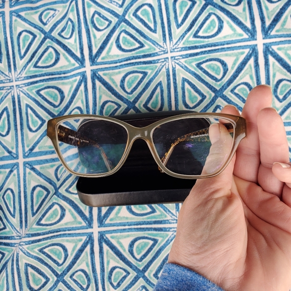 Coach Olive Dark Tortoise Gold Sig C Eyeglasses and Case. - Picture 6 of 13